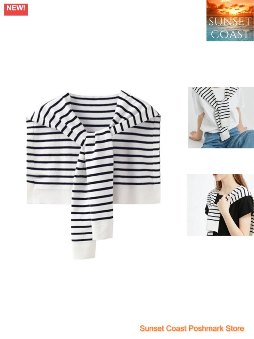 Women Knitted Shawl Wrap Tie Up Y2K Cape Shoulder Top Travel Scarf Streetwear